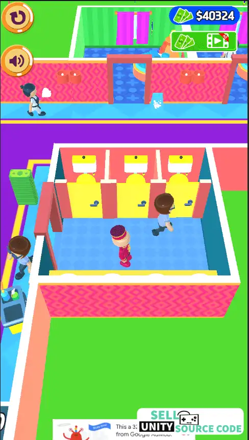 My Perfect Hotel Idle SellUnitySourceCode screenshot 3