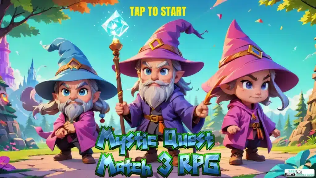Mystic Quest Match 3 RPG SellUnitySourceCode screenshot 3