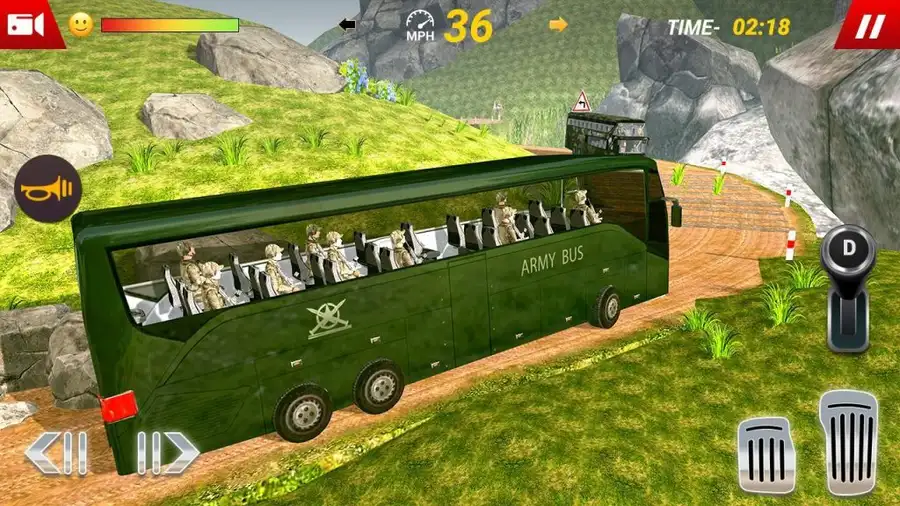  New Army Bus Transport Duty 2019 – Driving Simulator Unity Game – SellUnitySourceCode.com source code