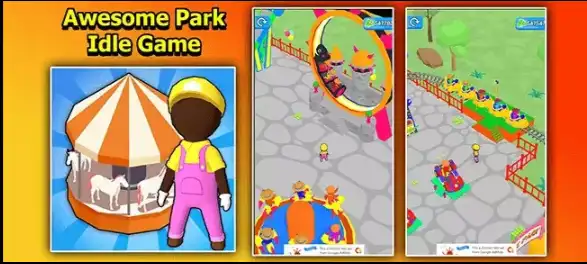 New Awesome Park Idle Game 3D – Theme Park Unity Template SellUnitySourceCode.com source code