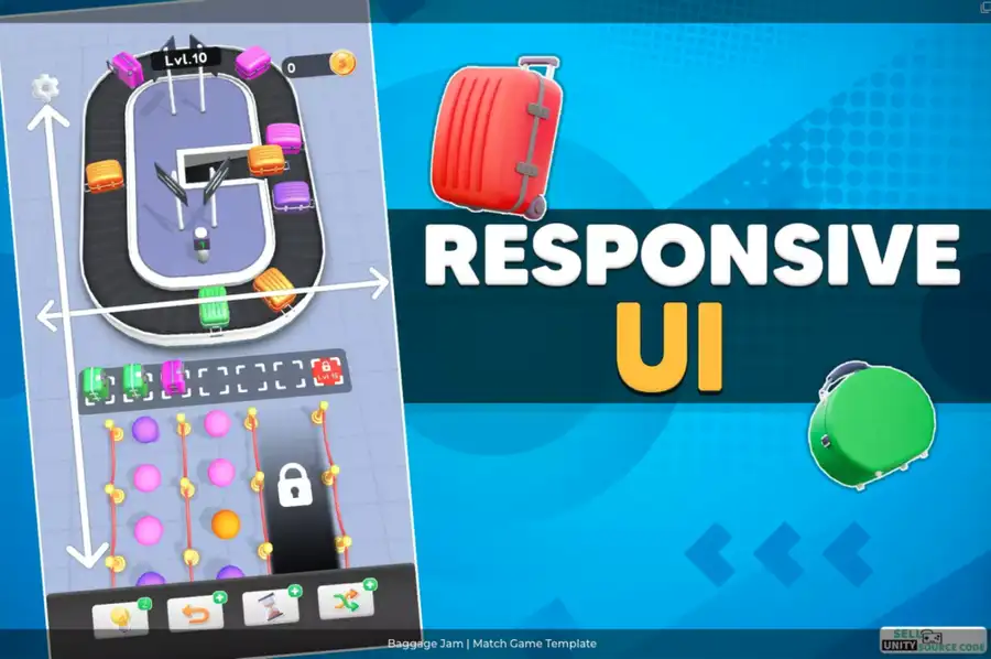  New Baggage Jam | Match Game Template – Complete Unity Projects - SellUnitySourceCode.com source code