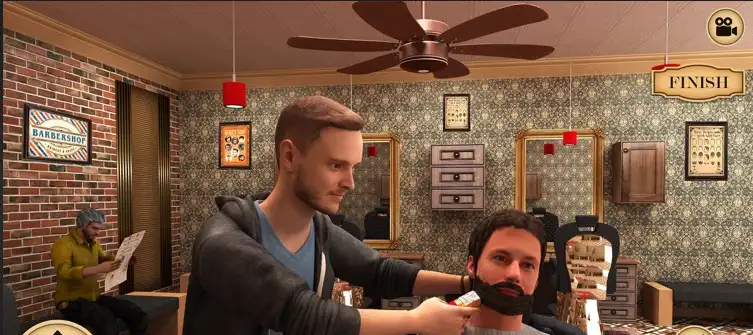 New Barber Shop Hair Cut Salon 3D SellUnitySourceCode.com source code