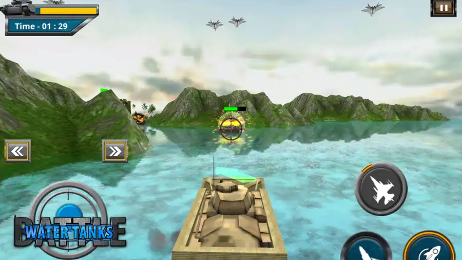 New Battle Water Tank 3D – Tank Combat Game - SellUnitySourceCode.com screenshot 3