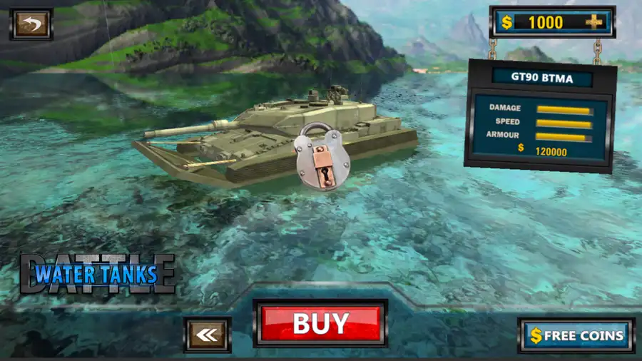 New Battle Water Tank 3D – Tank Combat Game - SellUnitySourceCode.com screenshot 5