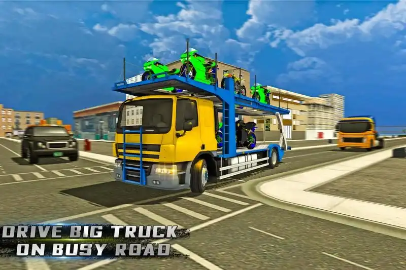 New Bike Transport Cargo Truck – Transport Simulator. SellUnitySourceCode.com screenshot 2