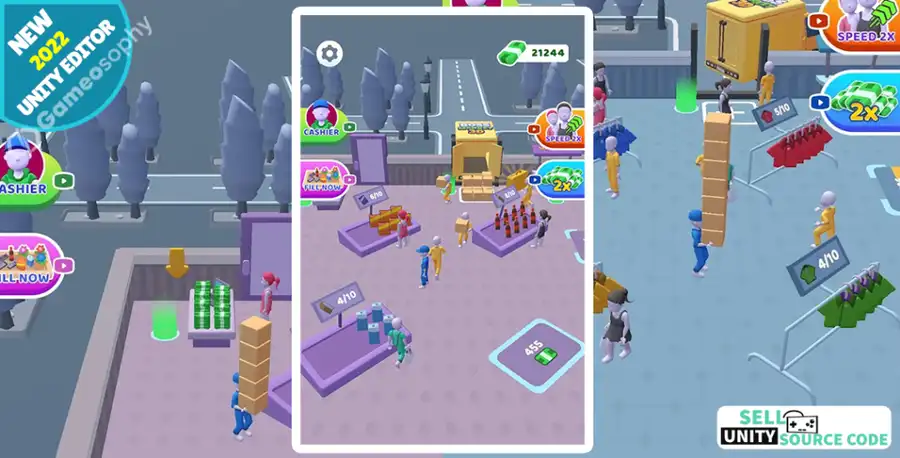 New Boss Market 3D – Supermarket Management Simulator SellUnitySourceCode.com source code