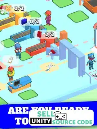 New Security Tycoon Simulator – Airport Security Tycoon - IdleGame – SellUnitySourceCode.com screenshot 5