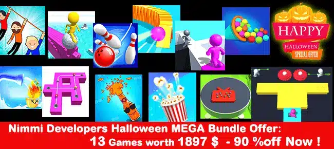 Nimmi Developers Halloween MEGA Bundle Offer: 13 SellUnitySourceCode source code