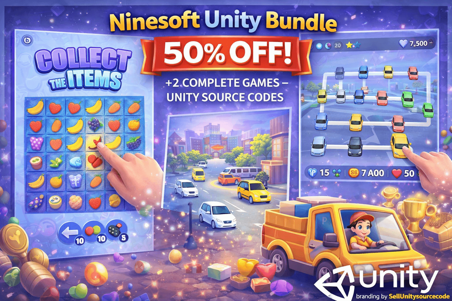 Ninesoft Unity Bundle 2 Complete Games – SellUnitySourceCode