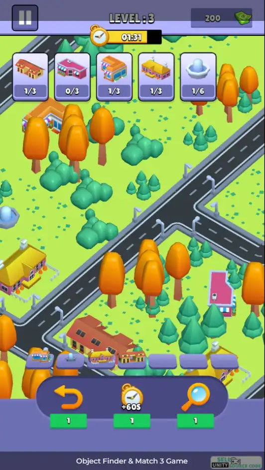 Object Finder & Match 3 SellUnitySourceCode screenshot 3