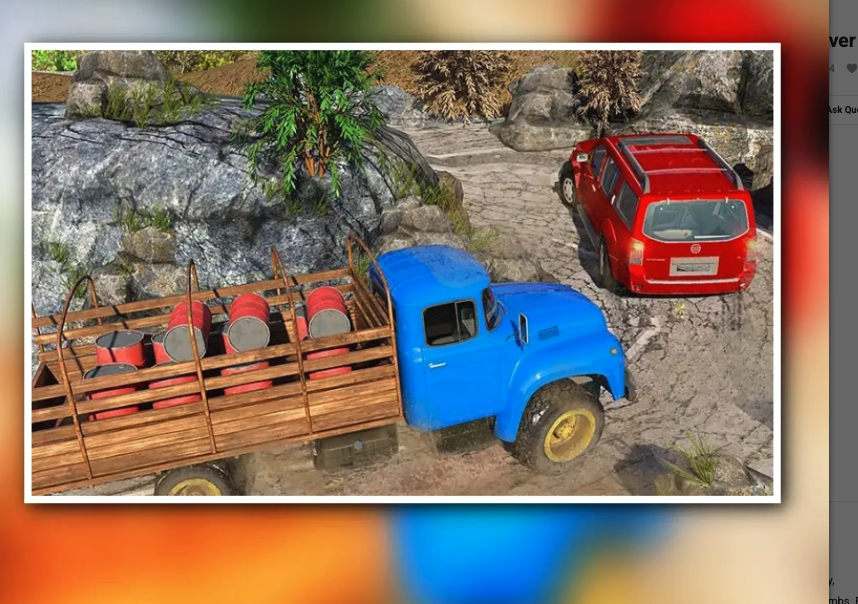 Offroad Long Truck Sim - Offroad Quad Jeep Driver screenshot 3