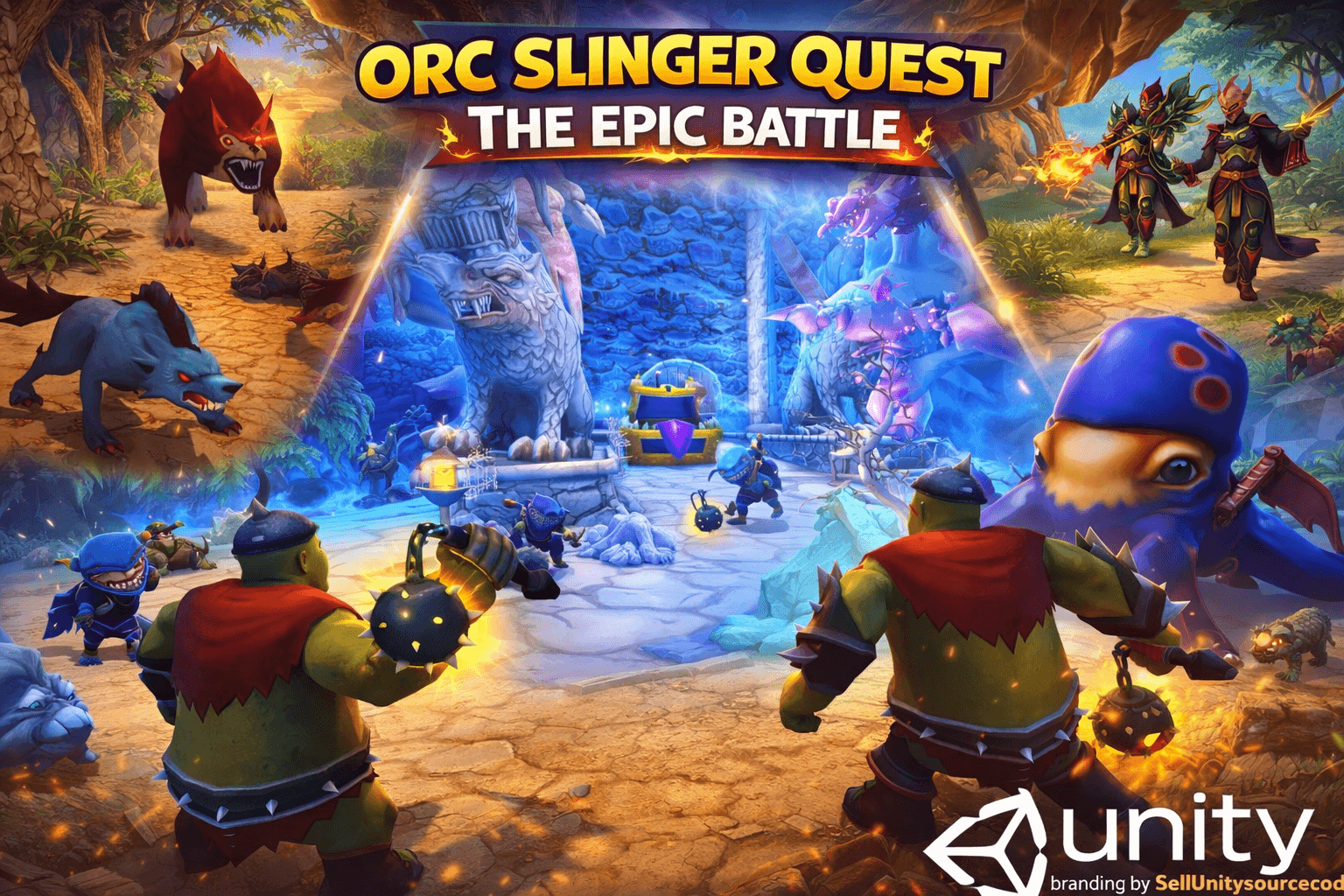 Orc Slinger Quest: The Epic Battle SellUnitySourceCode