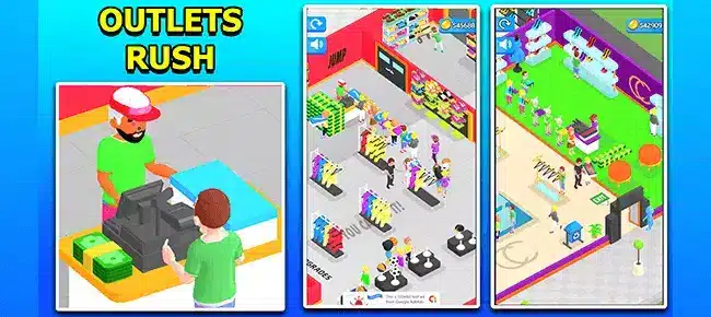 Outlets Rush 3D Idle Tycoon Game Sell Unity Source Code screenshot 2
