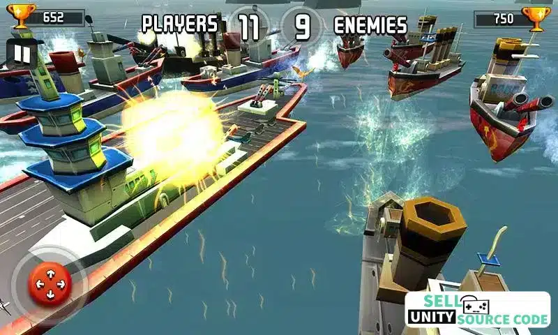 Pacific Sea : Warship Battle 2018 SellUnitySourceCode screenshot 2