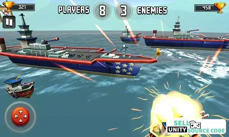 Pacific Sea : Warship Battle 2018 SellUnitySourceCode screenshot 3