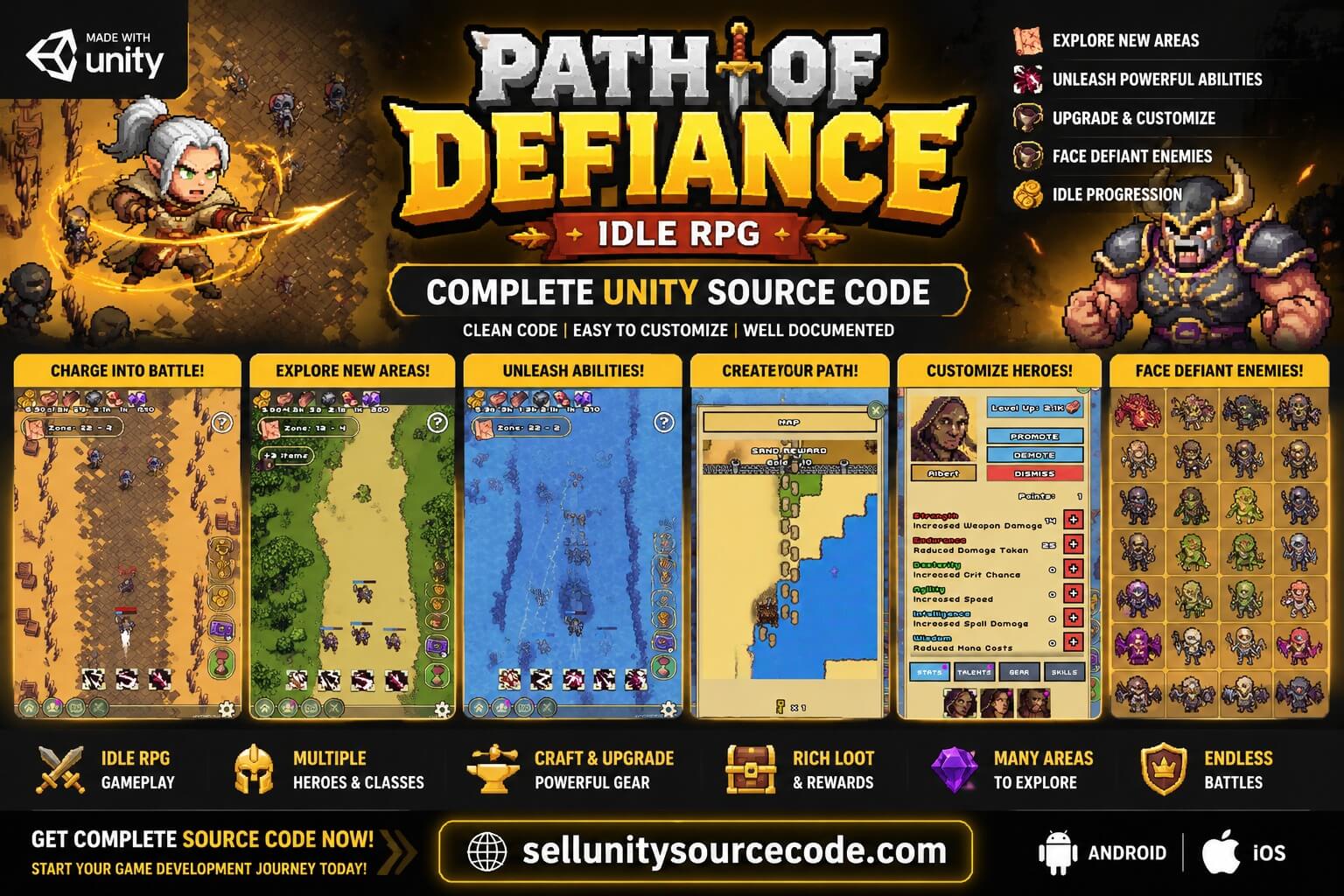 Path of Defiance | Idle RPG source code