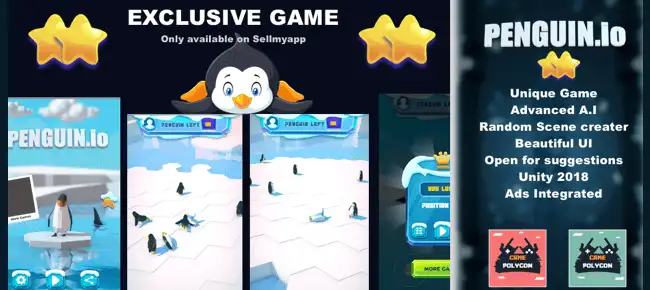 Penguin.io – Addictive Game SellUnitySourceCode screenshot 5