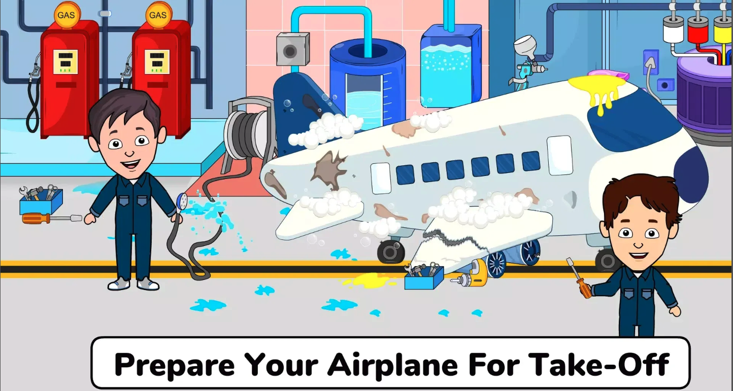 Pepi Town - My Airport Games screenshot 6