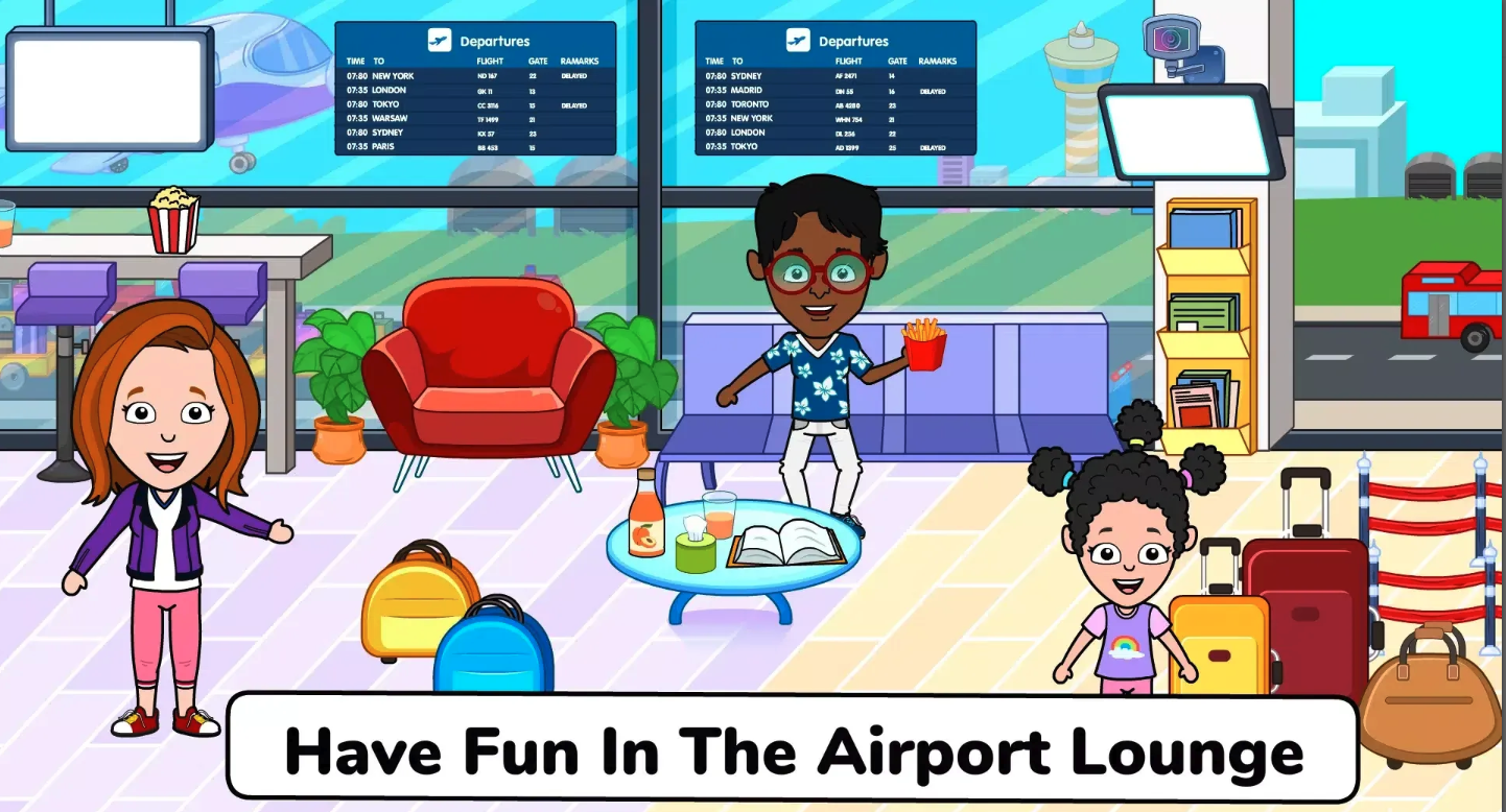 Pepi Town - My Airport Games screenshot 8