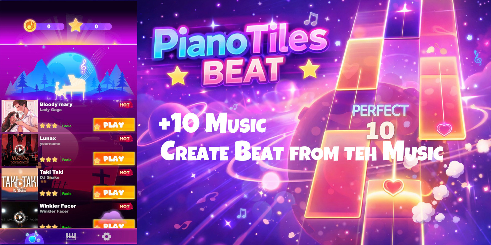 Piano Tiles Beat - Unity Mobile Game screenshot 2