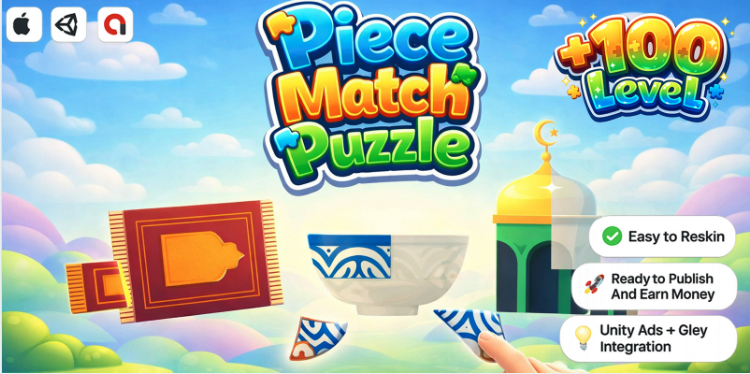 Piece Match Puzzle - Casual Mobile Game Unity screenshot 8