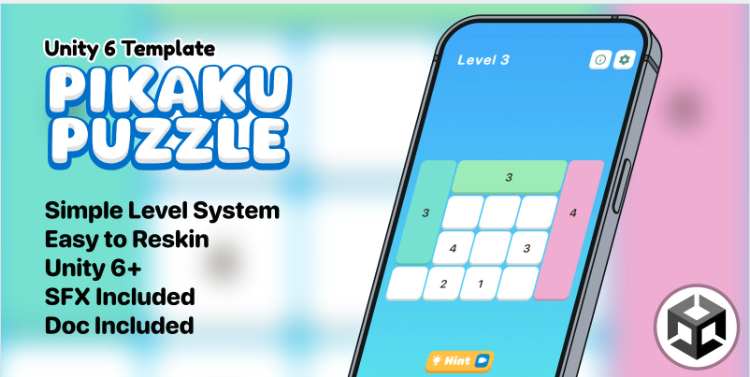 Pikaku Puzzle Unity Source Code – Classic Connect Puzzle Game | SellUnitySourceCode.com source code