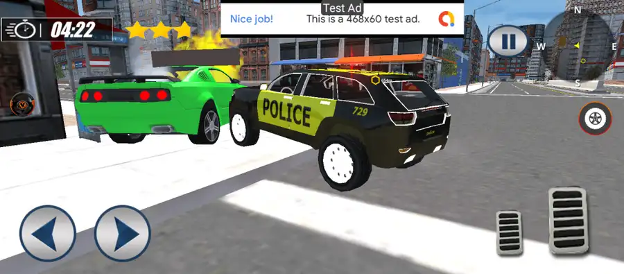 Police car chase – cops smash cars police games 20 SellUnitySourceCode screenshot 2