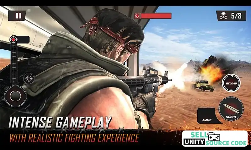 Police Train Counter Terrorist FPS Shooter SellUnitySourceCode source code