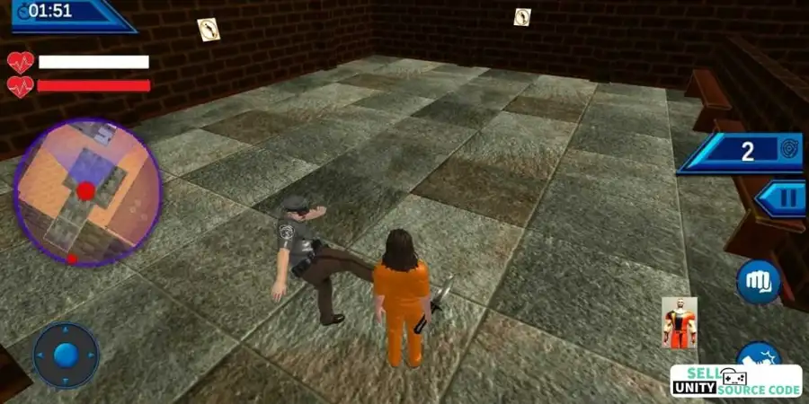 Prison Escape Hero – Addictive gameplay SellUnitySourceCode screenshot 3