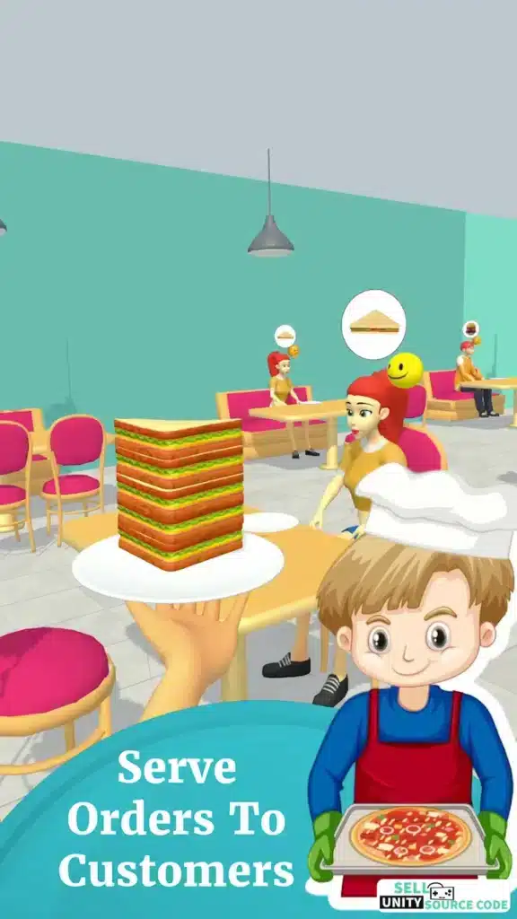 Restaurant Empire- Idle Tycoon SellUnitySourceCode screenshot 3
