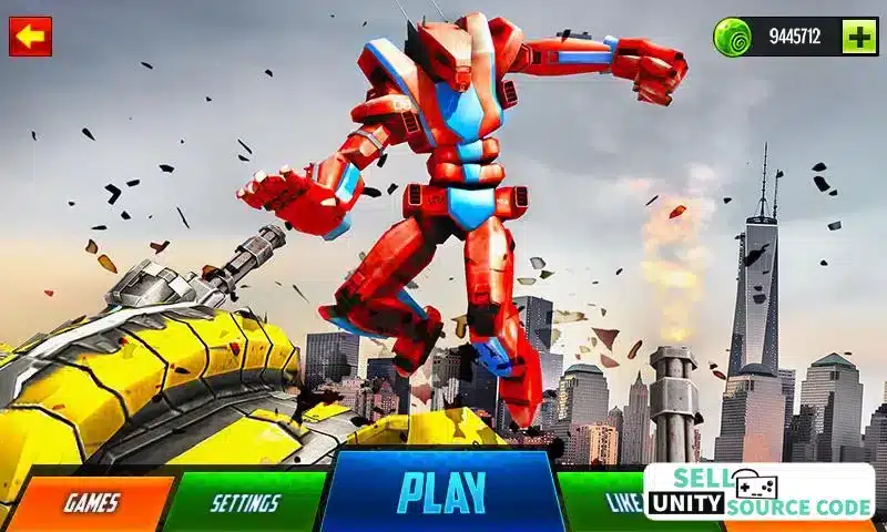 Robot Car Ball Transform Fight SellUnitySourceCode screenshot 5