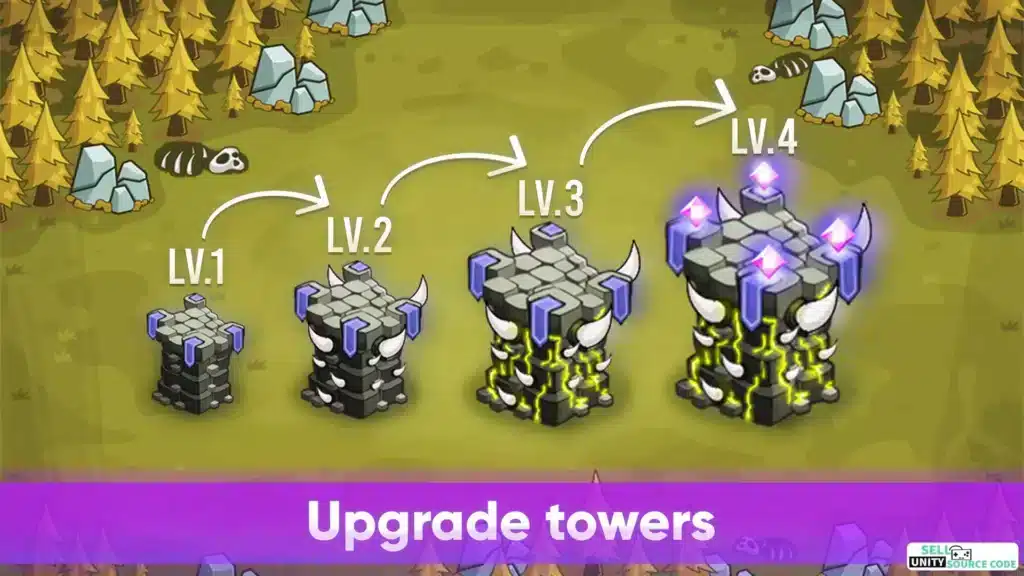 Rush Castle: Tower Defense TD SellUnitySourceCode screenshot 4
