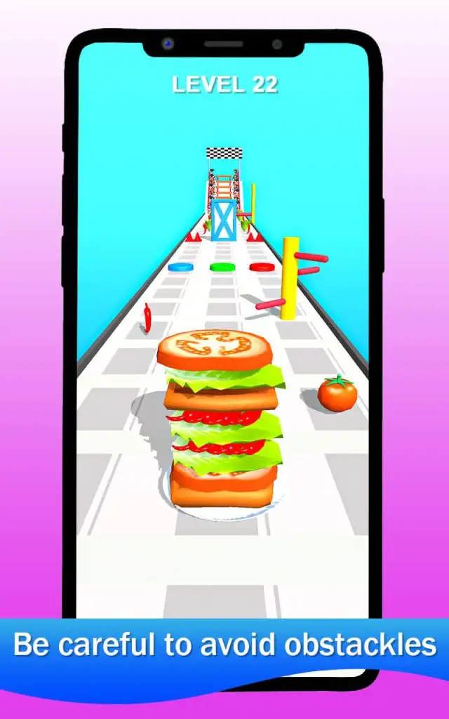 Sandwich Stack Rush 3D SellUnitySourceCode screenshot 2
