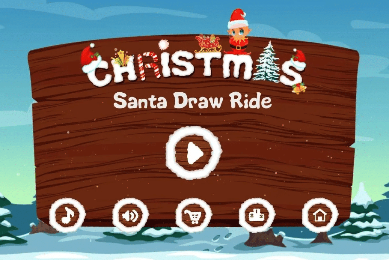 Santa Draw Ride – Festive Drawing Arcade Game screenshot 5