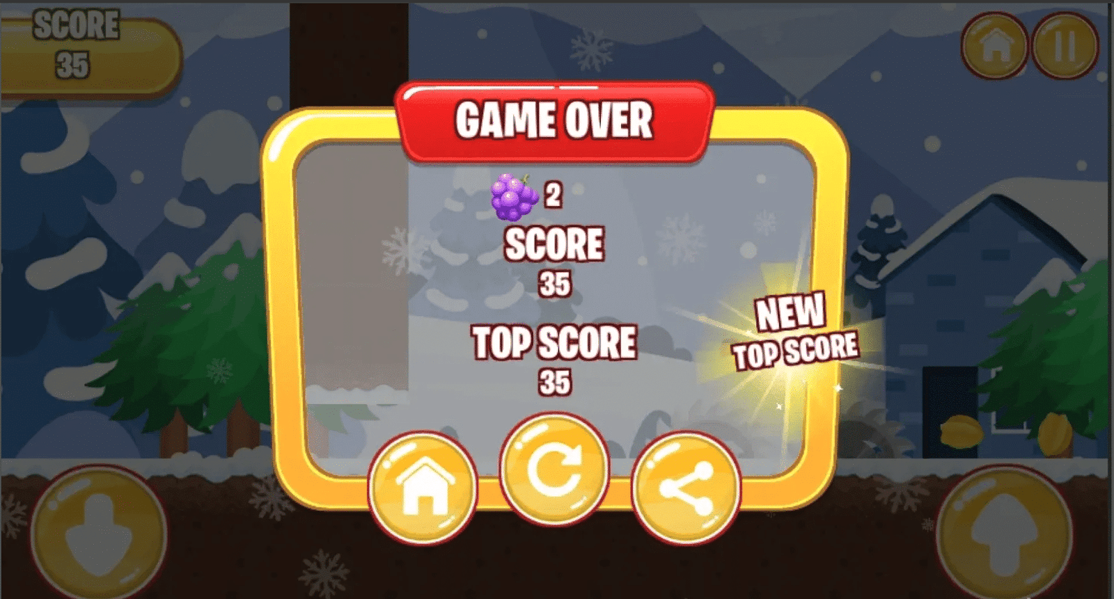 Santa Run 2D – Christmas Endless Runner Game screenshot 3