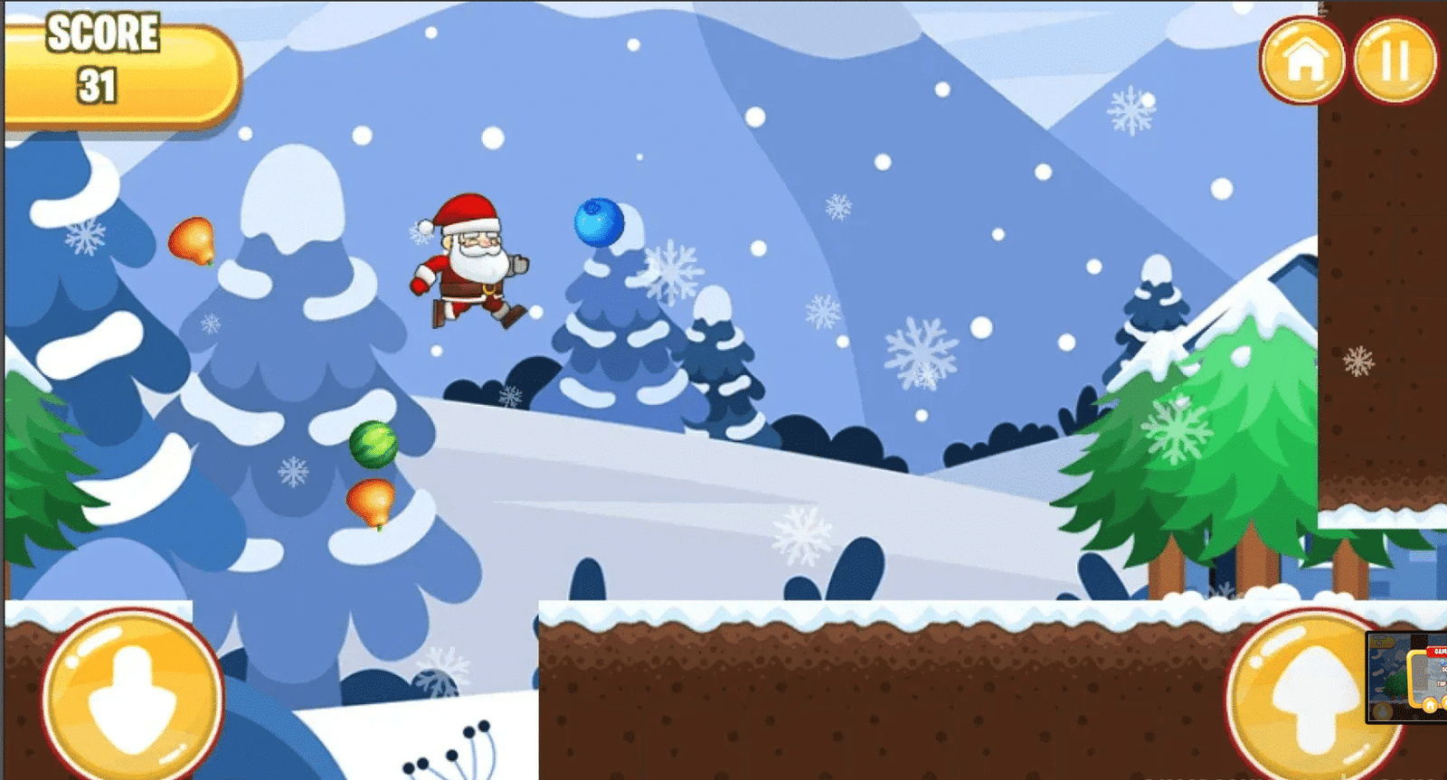 Santa Run 2D – Christmas Endless Runner Game screenshot 4