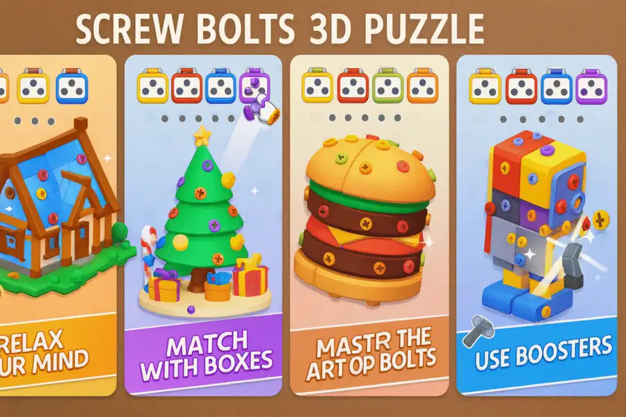 Screw Bolts 3D Puzzle screenshot 2