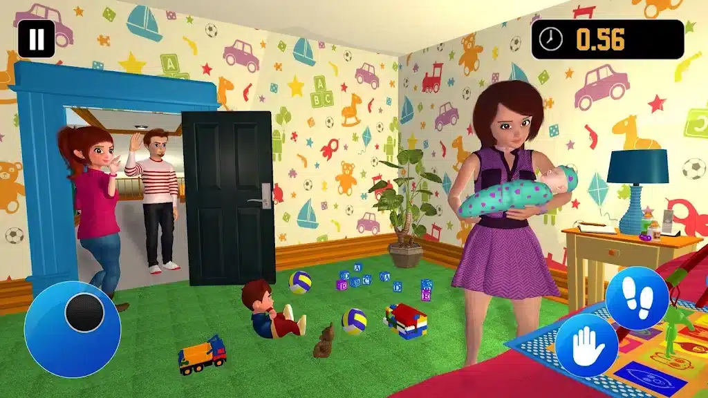 Siblings Baby Care Nanny Mania Game SellUnitySourceCode screenshot 2