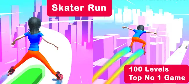 Skater Run – Trending Hyper Casual Game SellUnitySourceCode screenshot 3