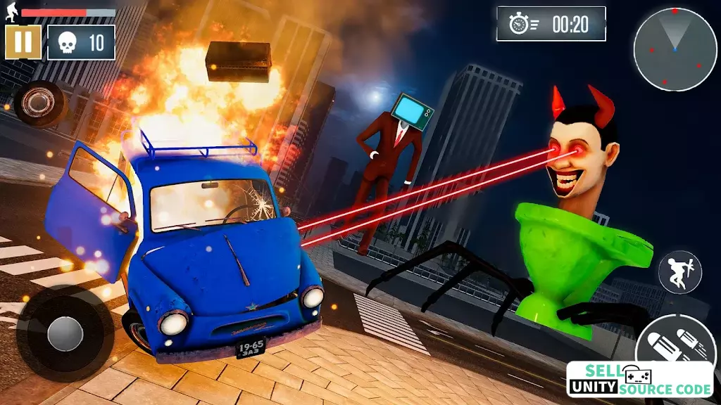 Skibidi Toilet Monster Game 3D SellUnitySourceCode screenshot 2