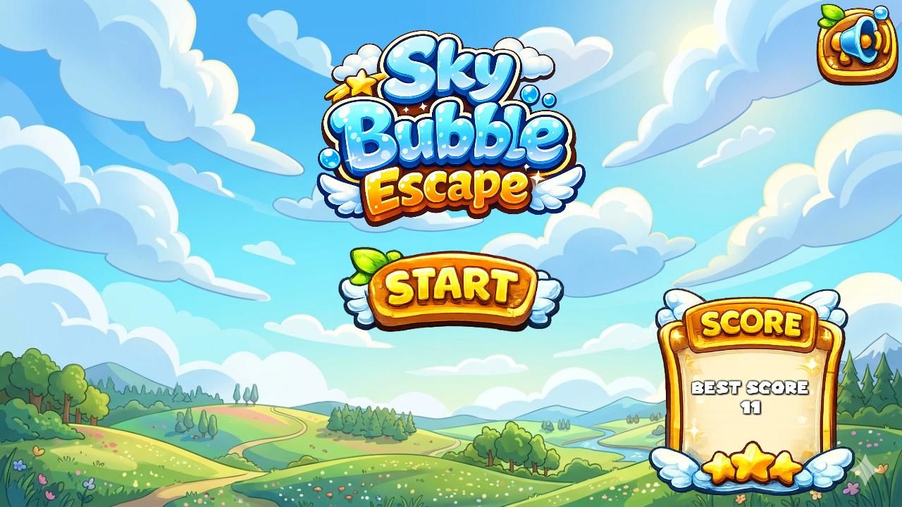 Sky Bubble Escape Unity Casual Gam screenshot 3