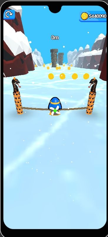 Sled Surfers Sling Game 3D Unity Game Source Code screenshot 3