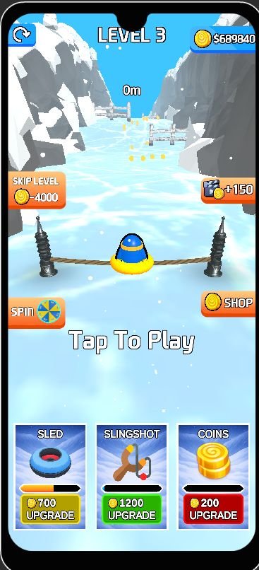 Sled Surfers Sling Game 3D Unity Game Source Code screenshot 4