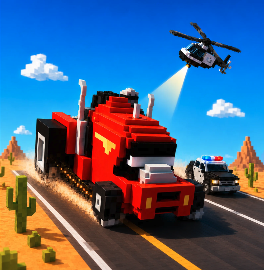 Smashy Road: Wanted screenshot 2