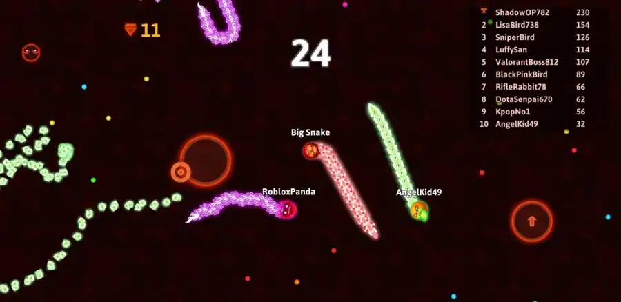 Snake Glow IO Unity Template screenshot 4