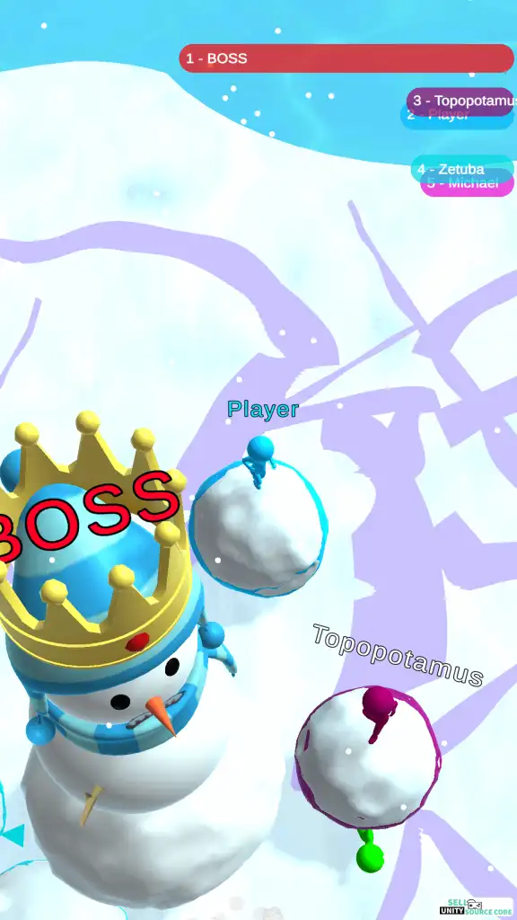 Snowball Man SellUnitySourceCode screenshot 4