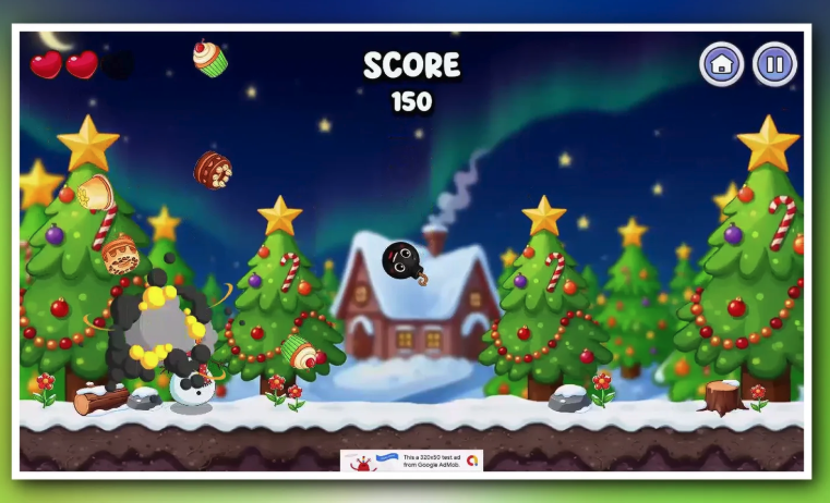 Snowman Cookies Unity Game Source Code – Endless Cookie Collector Game screenshot 3