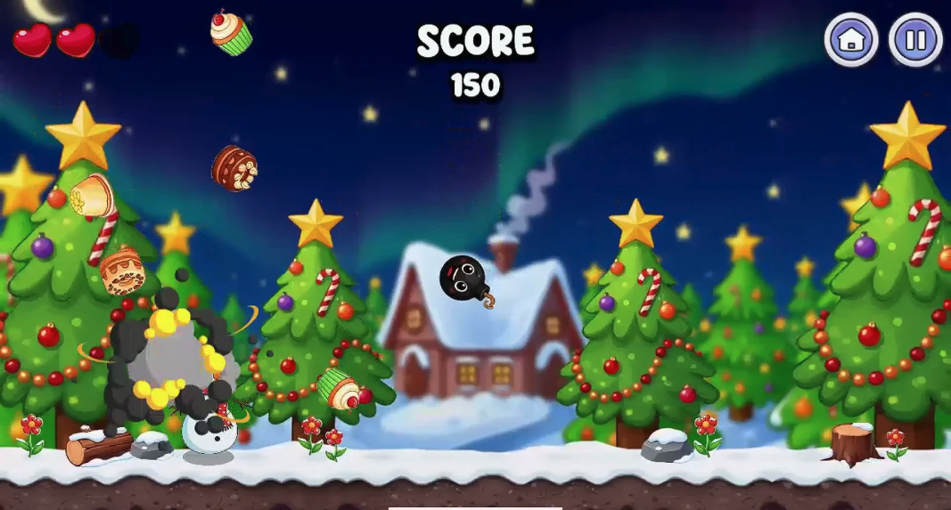 Snowman Cookies Unity Game Source Code – Endless Cookie Collector Game screenshot 6
