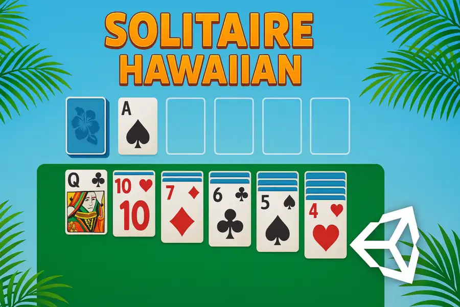 Solitaire Hawaiian Classic Card Game – Unity Game screenshot 5