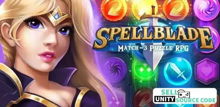 Spellblade: Match-3 Puzzle RPG – Epic Fantasy Adventure | SellUnitySourceCode